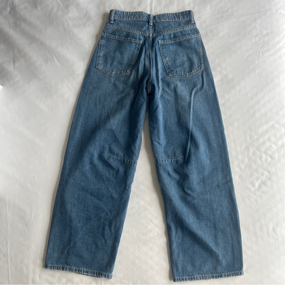 Zara Women's Gray Wide-Leg Jeans - Picture 4 of 13